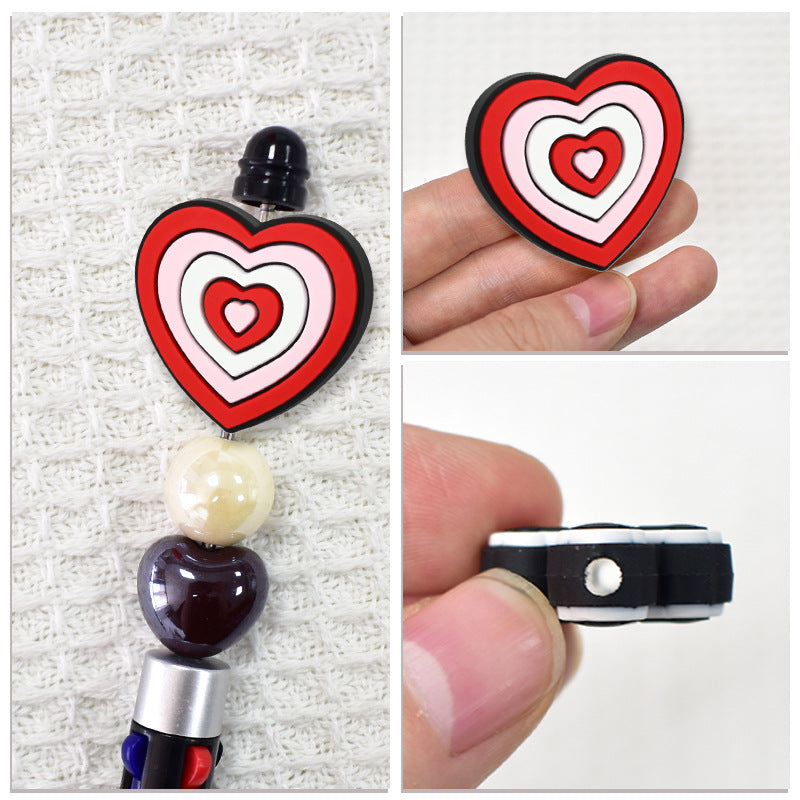 Wholesale   Random 100pcs  Cartoon soft glue beads